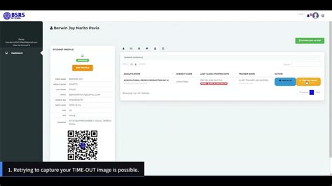How to log out in BSRS attendance .